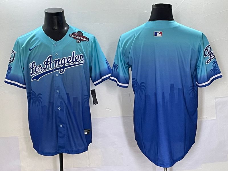 Men 2025 Los Angeles Dodgers Blank Blue Game Nike MLB Jersey style 6263